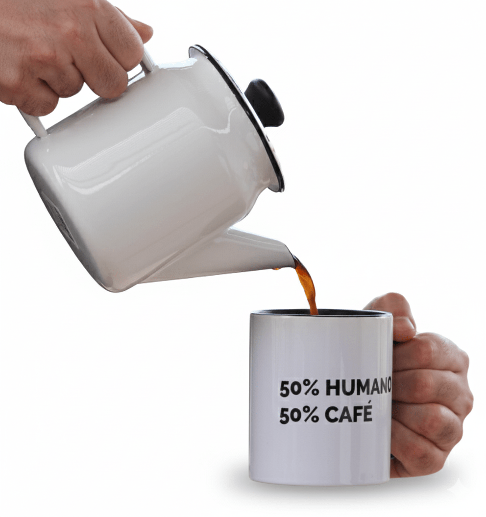 CAFETERA 2 Pzs Acero Esmaltado # 10 Decorados CAFFE - COLIBRI3