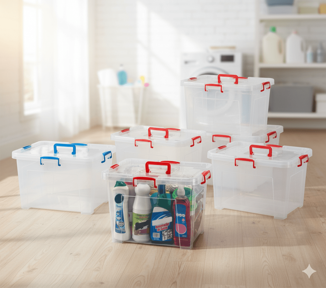 CAJA PLASTICA Con Tapa y Broche #15, #2.7, #22.5, #30, #45 - M&R1