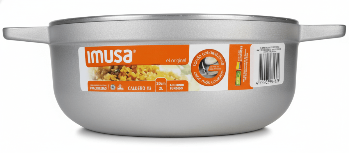 CALDERO ALUM. FUNDIDO NAT (2 LT) - IMUSA2