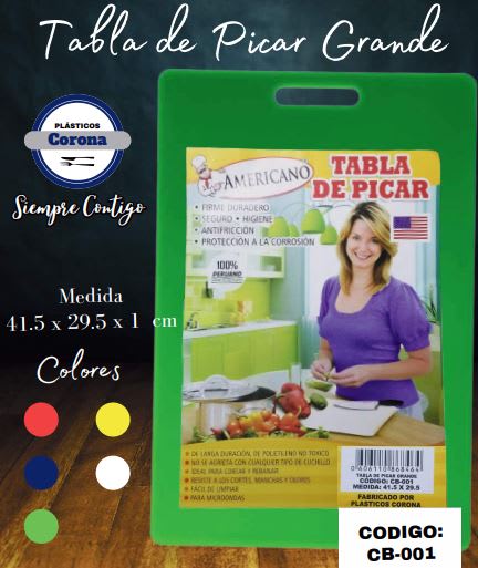TABLA De PICAR Grande 41.5x29.5 Cm - CB-001 - AMERICANO2