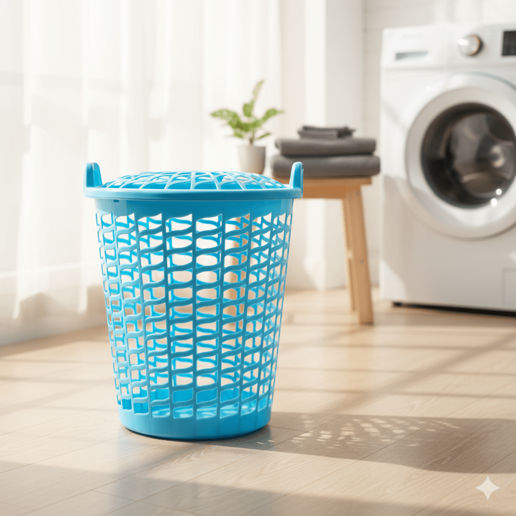 CESTO PLASTICO ANGELITA CON ASA Y TAPA COLORES2