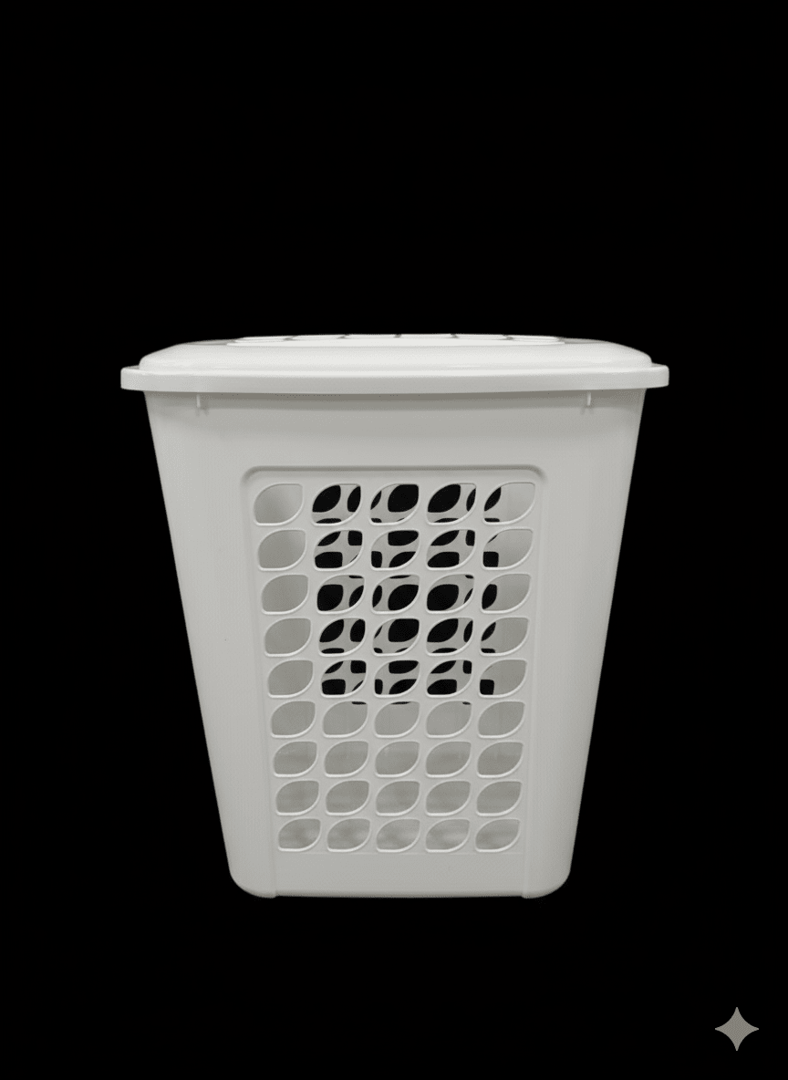 CESTO Plastico De ROPA Modelo BOREAL Con Tapa - REY1