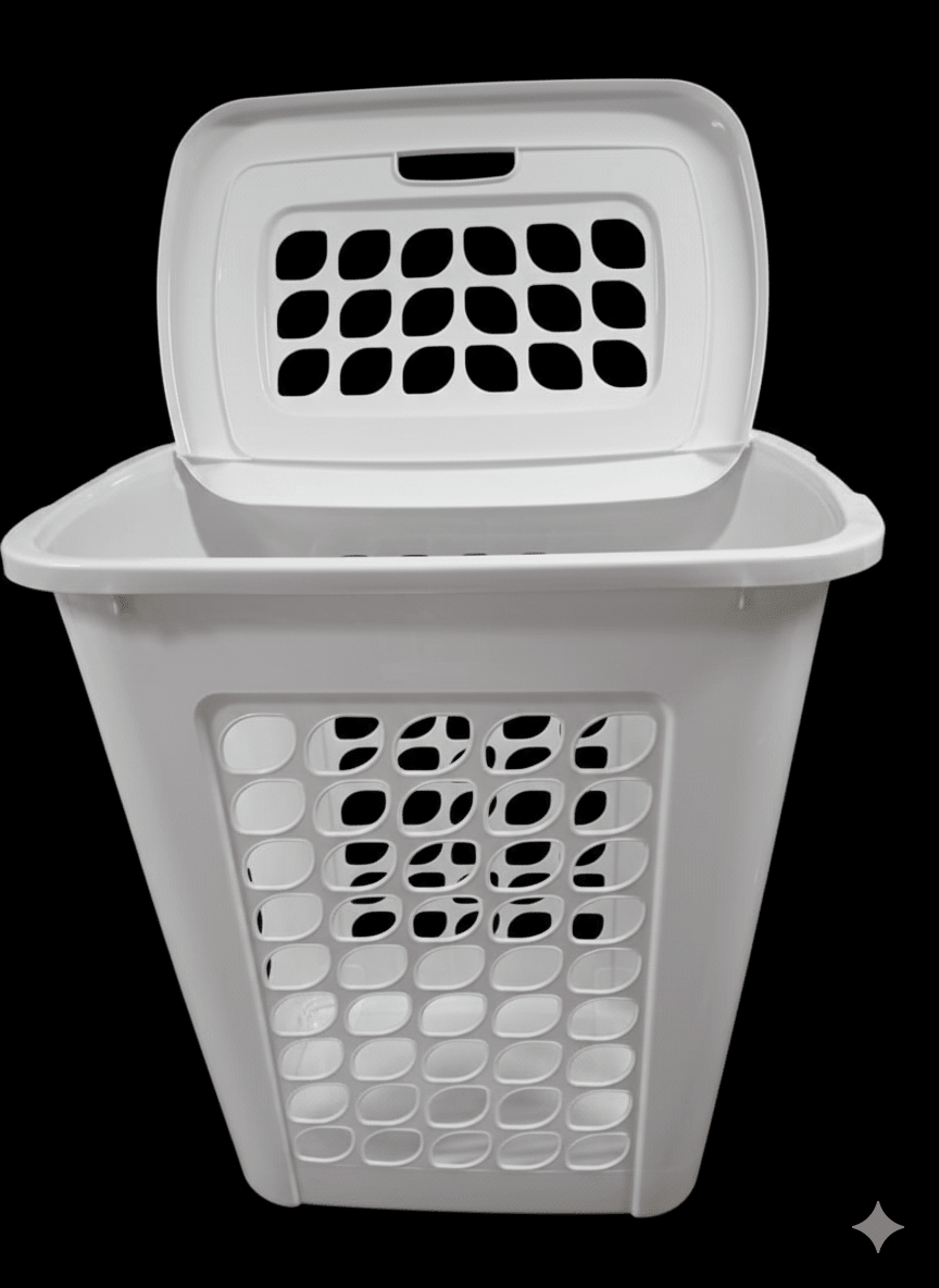 CESTO Plastico De ROPA Modelo BOREAL Con Tapa - REY2