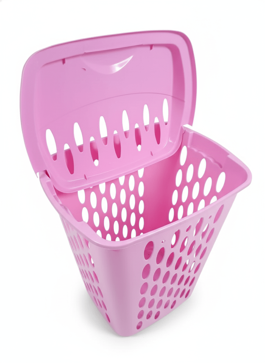 CESTO Plastico VENECIA Grande Con Tapa - QPLAST2