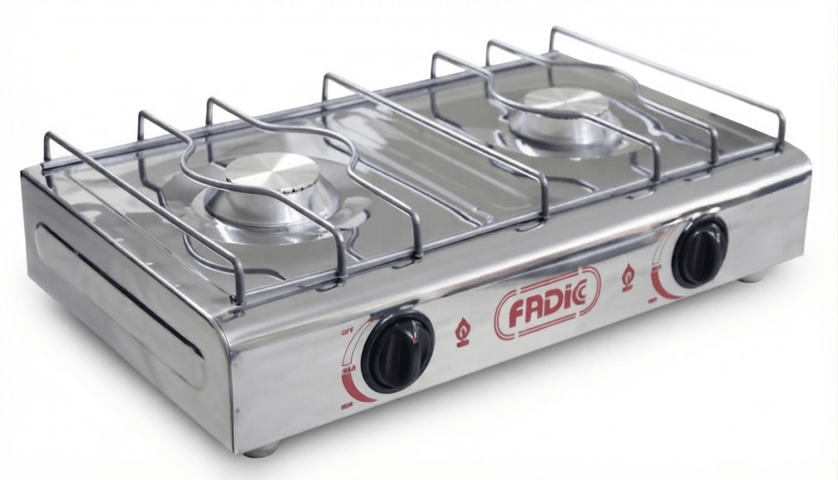 COCINA a GAS 2 Hornillas ECONOMICA Total Acero Sin Tapa1