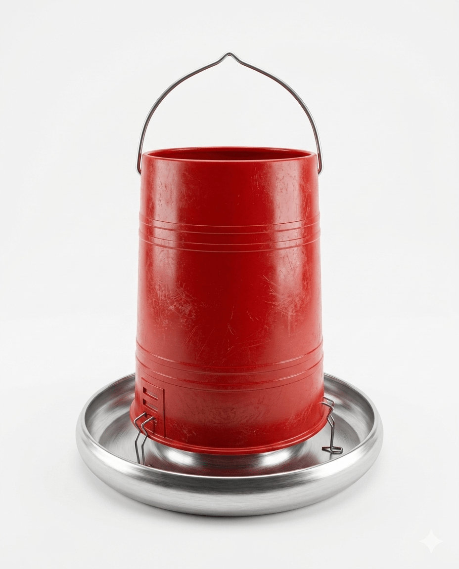 COMEDERO Plastico De 15 Kg Base De Aluminio1
