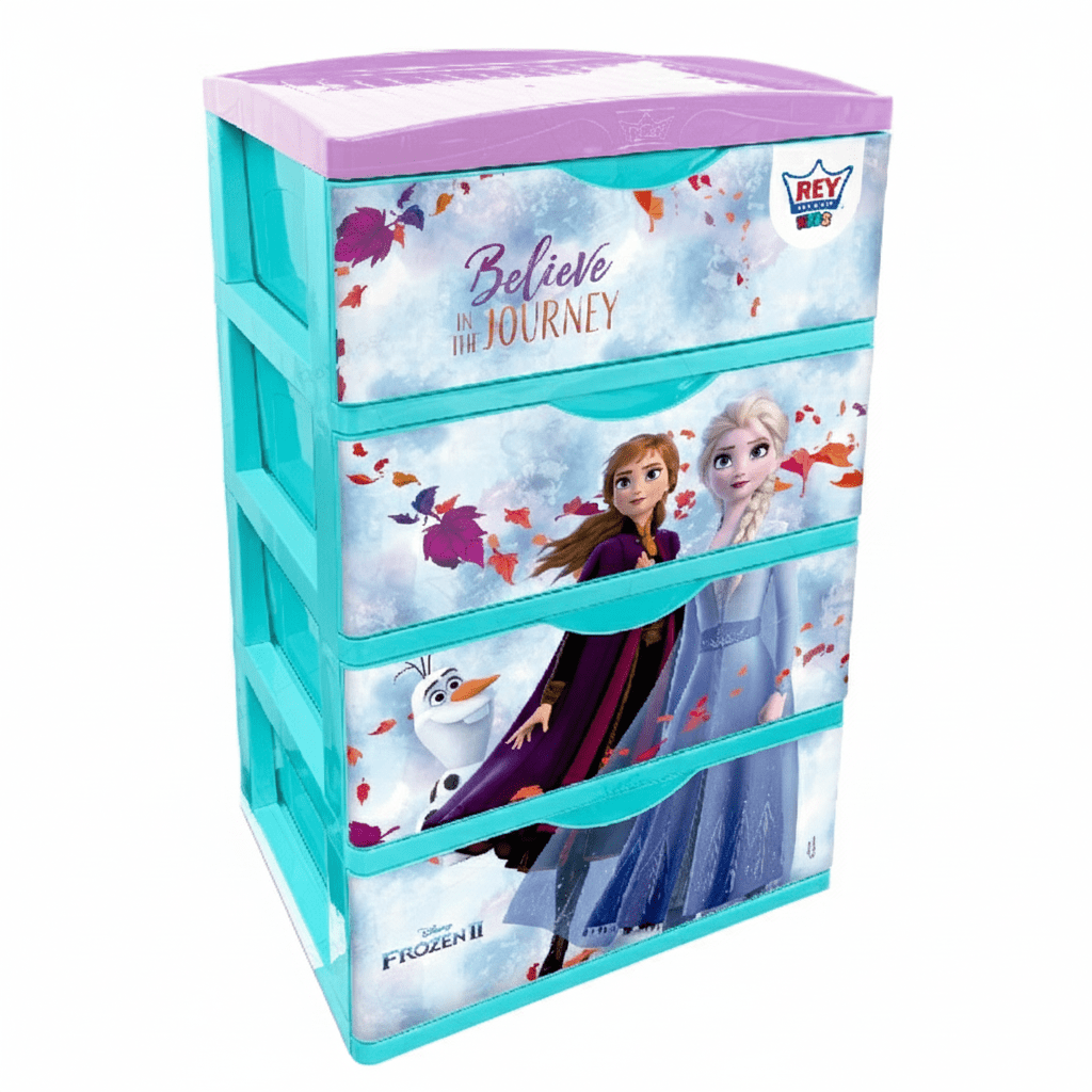 COMODA Super GIGANTE 4 Pisos DISNEY FROZEN y MICKEY - REY1