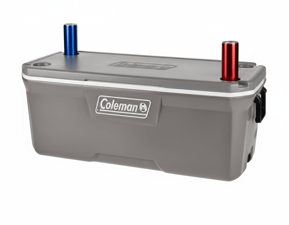 COOLER 150 QT AZUL Y GRIS - COLEMAN3