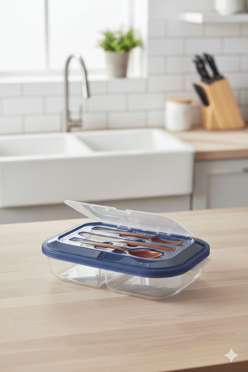 TAPER Rectangular Con CUBIERTOS - M&R1