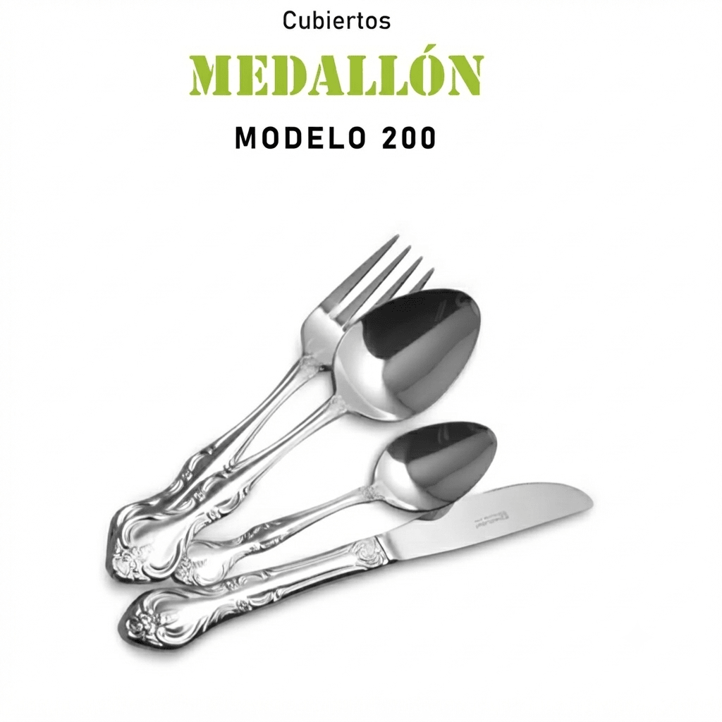CUCHARA De MESA Modelo 200 MEDALLON 200/01 - FACUSA3