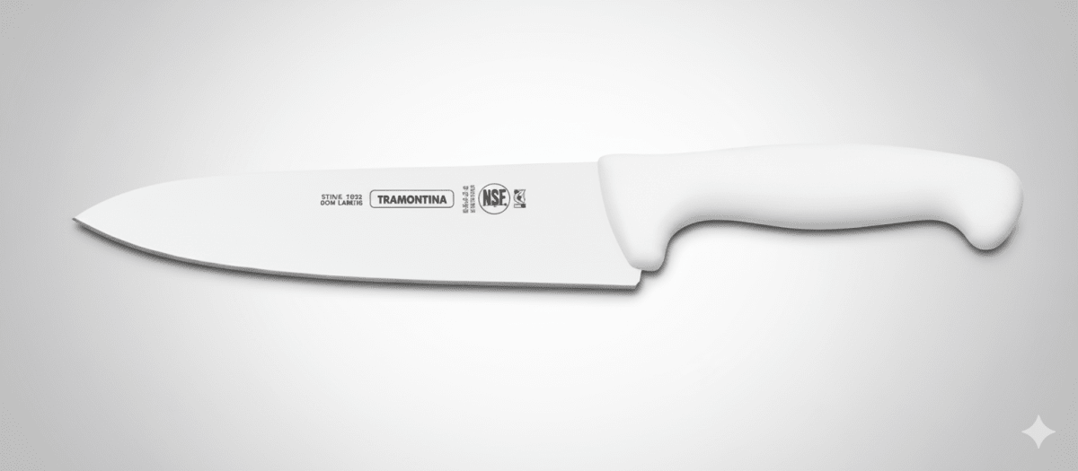 CUCHILLO CARNICERO Mango Blanco - TRAMONTINA1