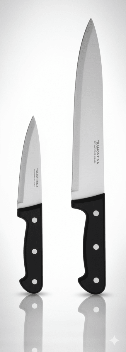 CUCHILLO COCINA Mango Negro CLASICO Plenus #7 #8- TRAMONTINA1