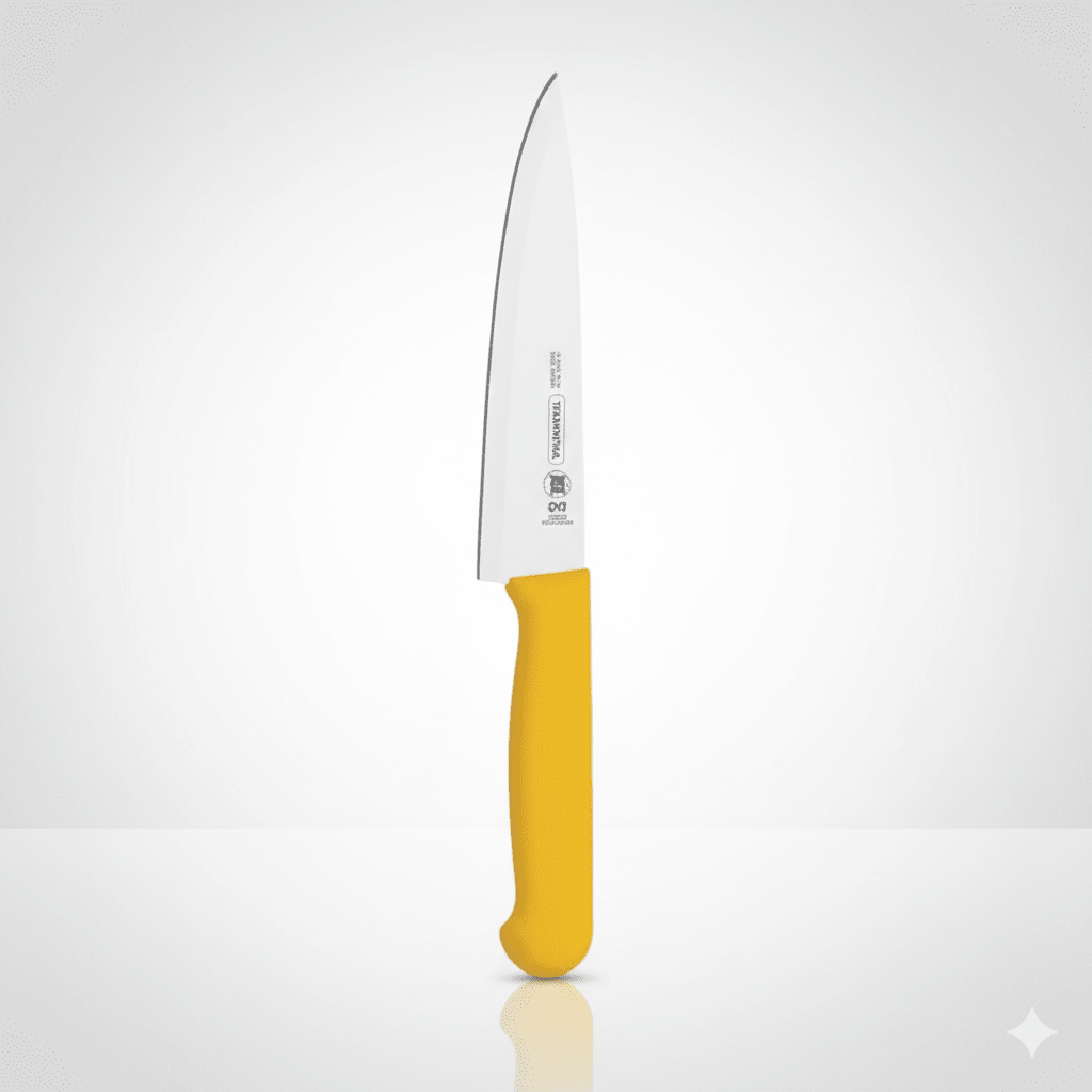 CUCHILLO Para CARNE  Mango AMARILLO PROFESIONAL - TRAMONTINA1