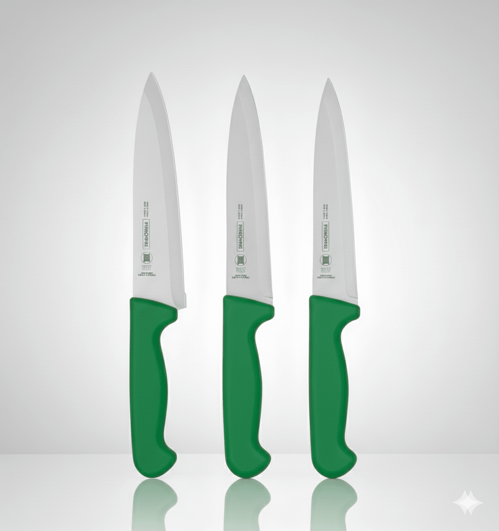 CUCHILLO Para CARNE Mango Verde PROFESIONAL - TRAMONTINA1