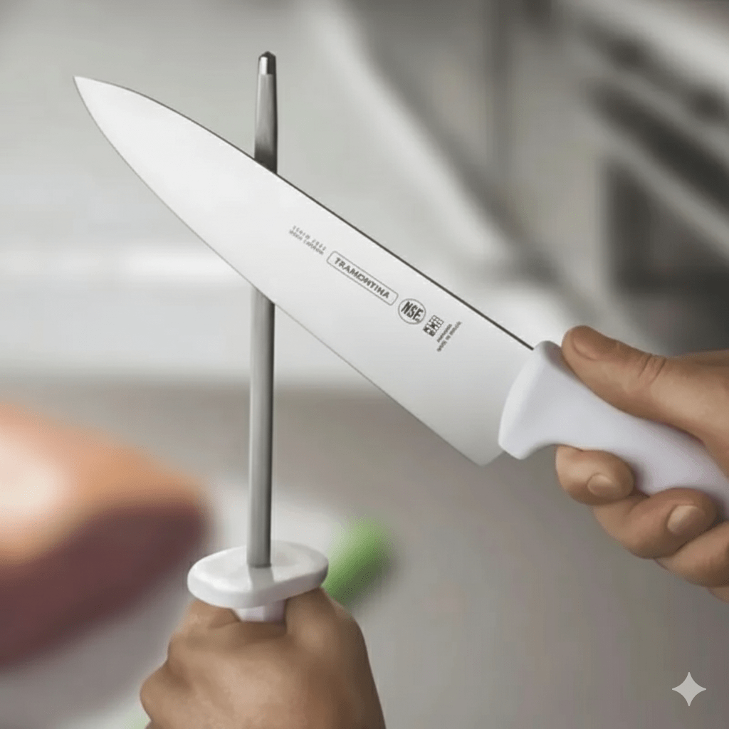 CUCHILLO Para CARNE  Profesional Mango Blanco - TRAMONTINA1