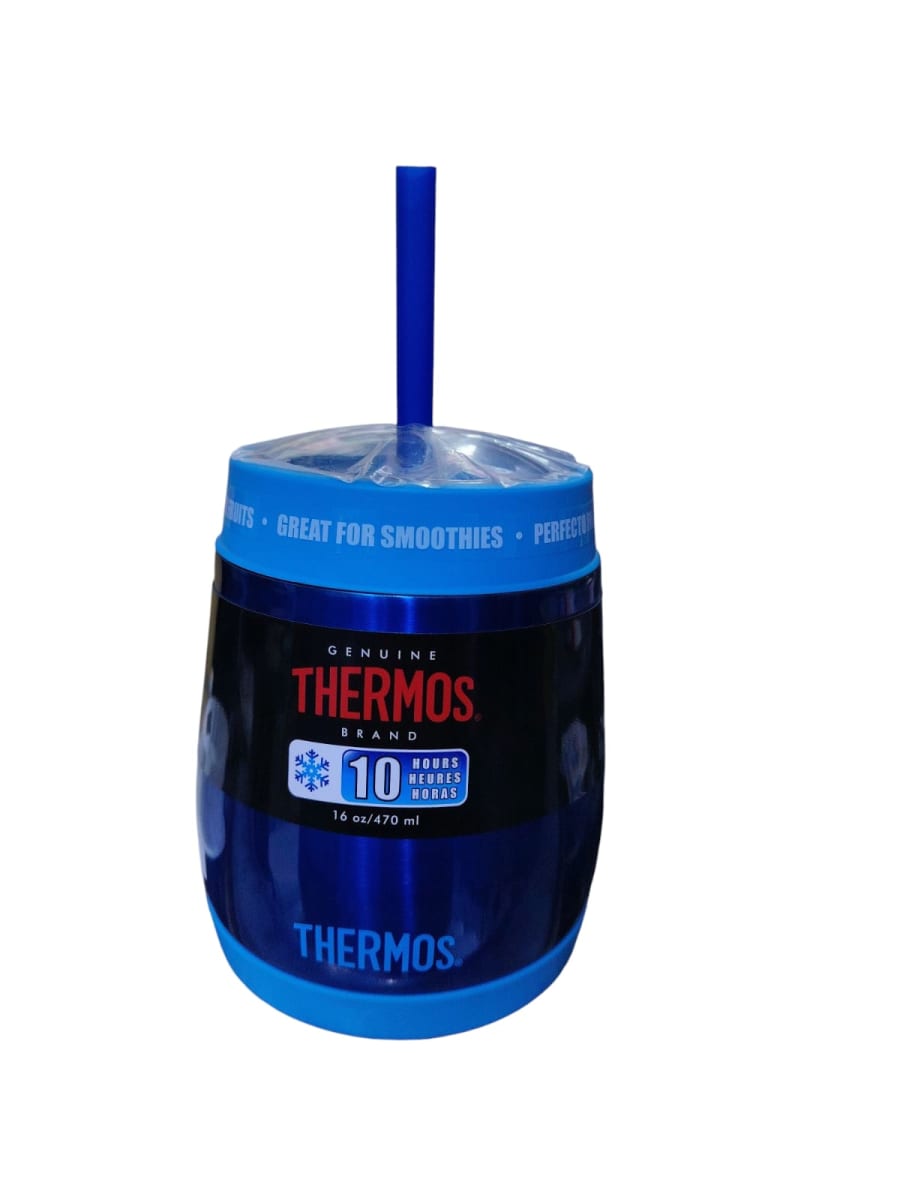 TERMO ACERO P/LIQUIDOS FRAPE ROSADO/AZUL - THERMOS1
