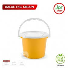 BALDE PLASTICO COLOR MELON - JORPLAST1