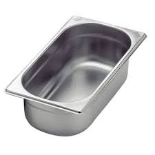 BANDEJA De Acero CHICA 1/3 32x17x6 Cm ADS6345-6.51