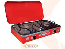 COCINA a GAS 2 Hornillas CLASICO 2 Pz. GRANDE Tablero Acero Con Tapa - FADIC1