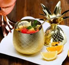 COPA COCTEL DORADO MODELO PIÑA 500 ml2