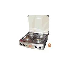 COCINA a GAS 4 hornillas KAREN TOTAL ACERO con TAPA VIDRIO - FADIC2