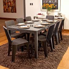 MESA TAVARUA 180 x 95  MODELO RATAN CON VIDRIO TEMPLADO2