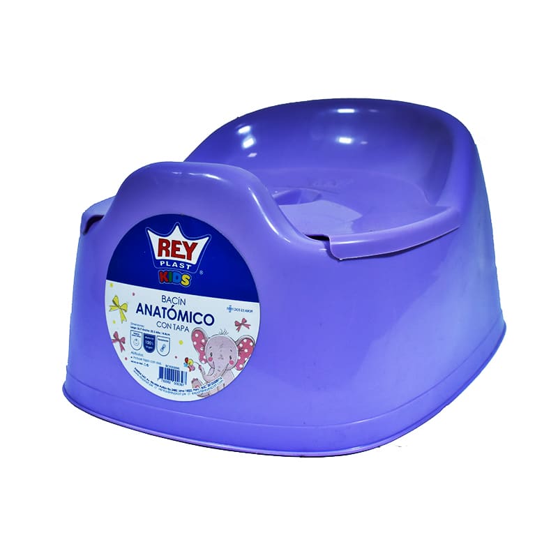 BACIN PLASTICO ANATOMICO CON TAPA - REY1