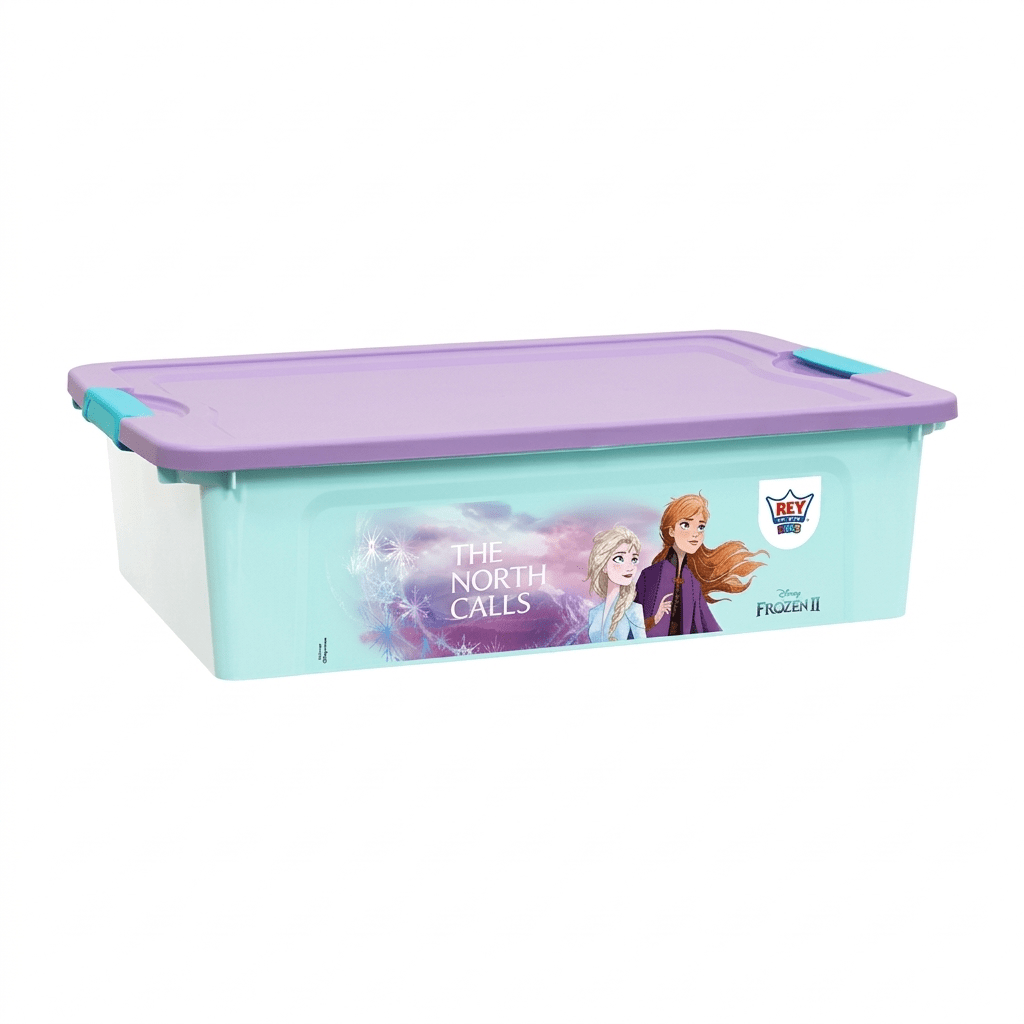 CAJA ULTRAFORTE 30 lt con tapa DISNEY FROZEN, MICKEY TOY STORY1