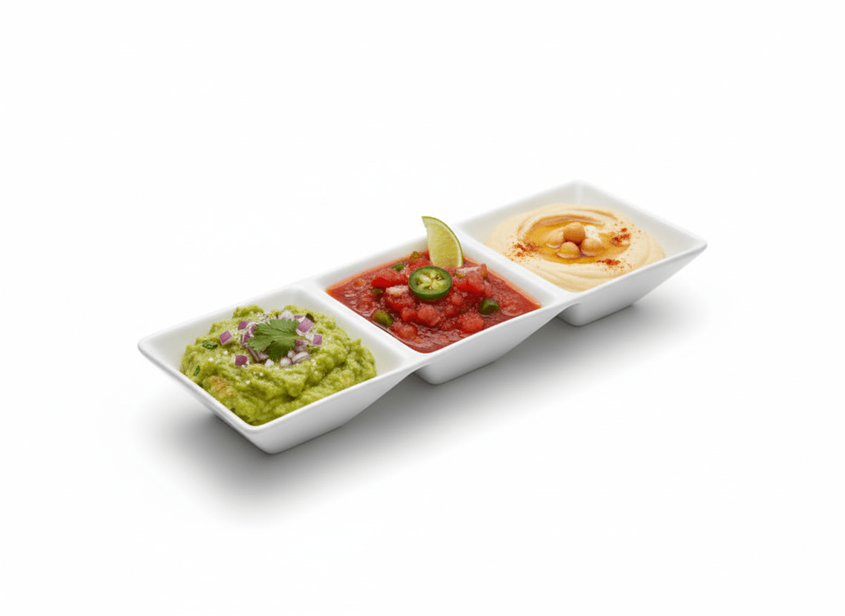 FUENTE De Loza RECTANGULAR Con 3 divisiones2