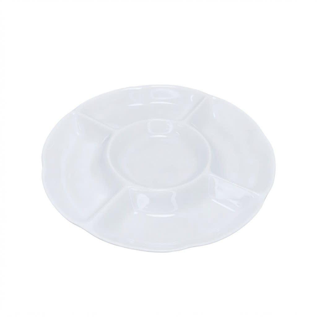 Fuente Loza Redondo 33 Cm C/5 Divisiones1