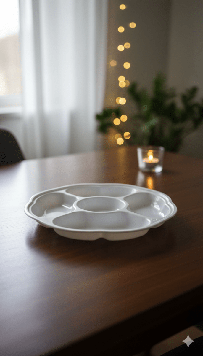 FUENTE Plastica Blanca MACISSA TREBOL 5 Divisiones - MELAFORM FU050T01