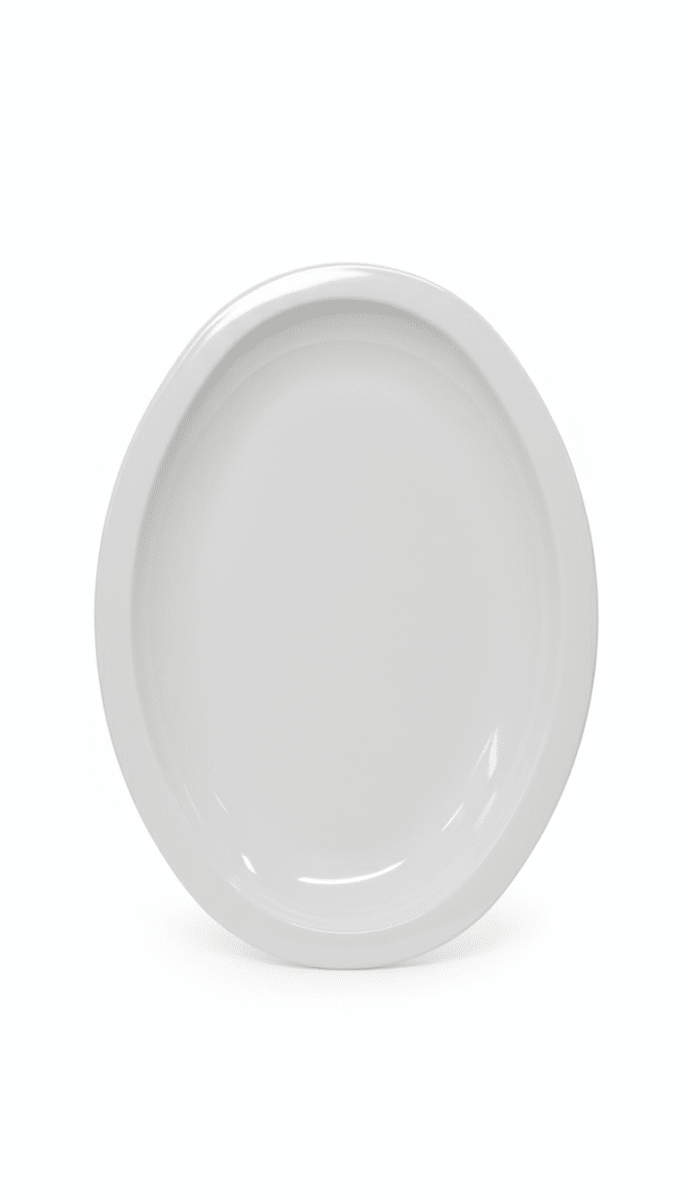 FUENTE Plastico OVALADA Blanca MACISSA # 115 MELAFORM FT115U1