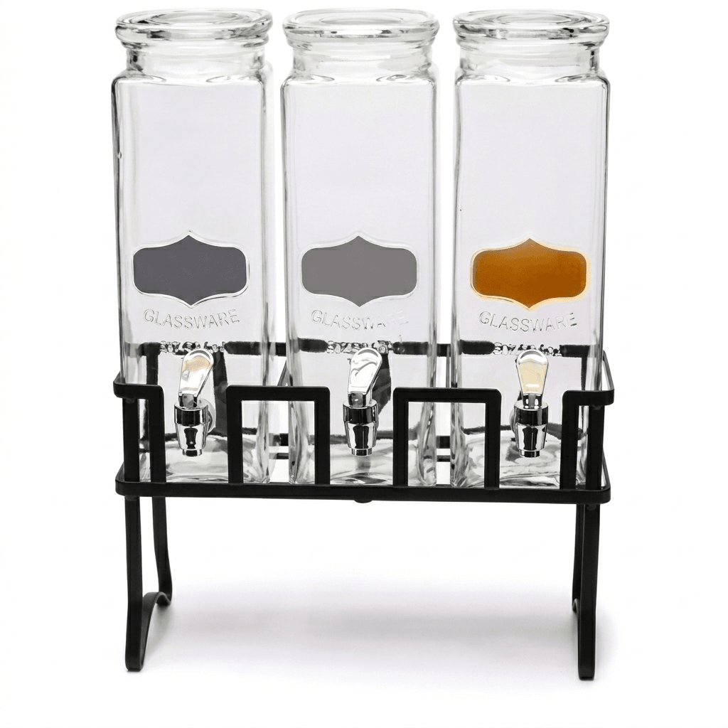 SET de DISPENSADORES x 3 Modelo YORKSHIRE ELEMENT 80 oz Con Soporte de METAL2