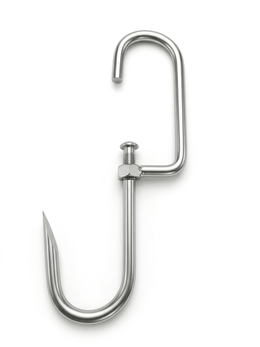 GANCHO De Acero Carnicero EXTRA Grande GIRATORIO3