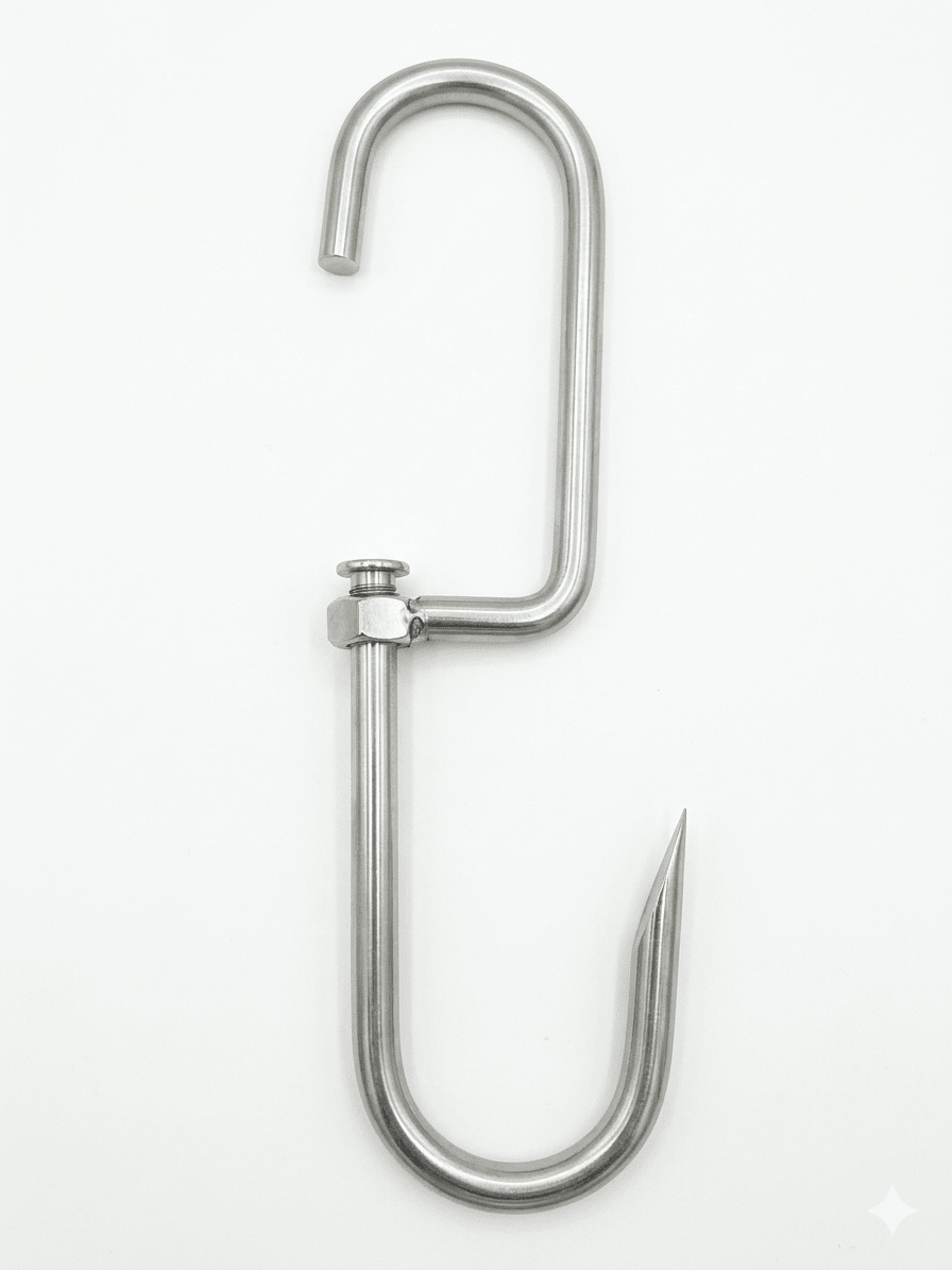 GANCHO De Acero Carnicero EXTRA Grande GIRATORIO1