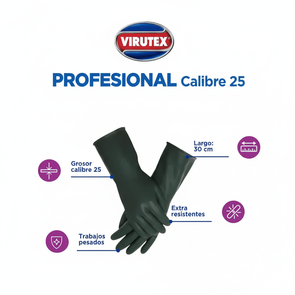 GUANTE PROFESIONAL Calibre 25 Tallas L-M-S3