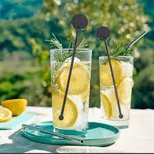 REMOVEDOR De COCKTAIL Plastico Modelos Varios x 100 Negro y Transp. y Colores3