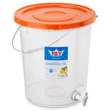 BALDE PLASTICO COMERCIAL CON TAPA Y CAÑO - REY2