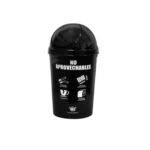 PAPELERA Cosmos # 80 Con Tapa y LOGO ECOLOGICO - REY4