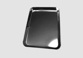 BANDEJA ACERADA GRANDE - TIPO SNACK 47.5X38 CM.1