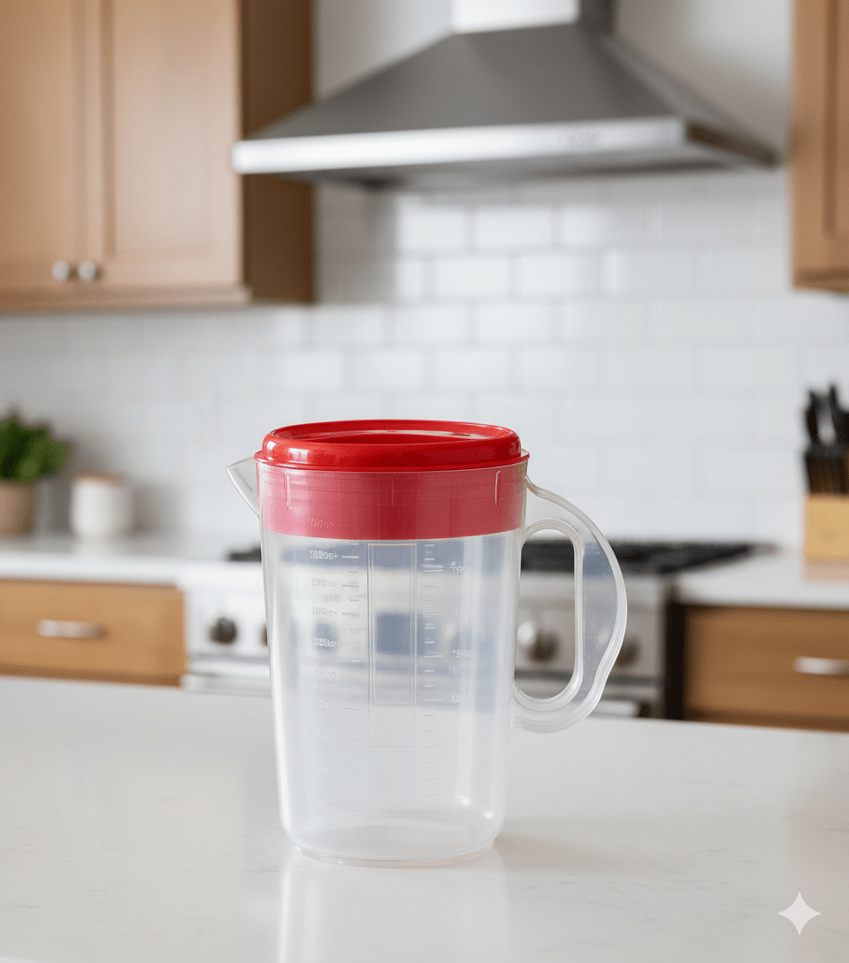 JARRA Plastica Con Tapa - M&R1