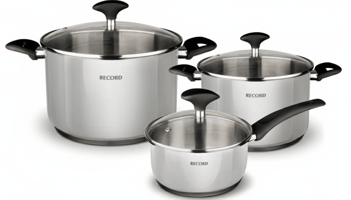 JGO de OLLAS acero INOX. GIA PLUS 22+26+sarten gia 22 - RECORD1