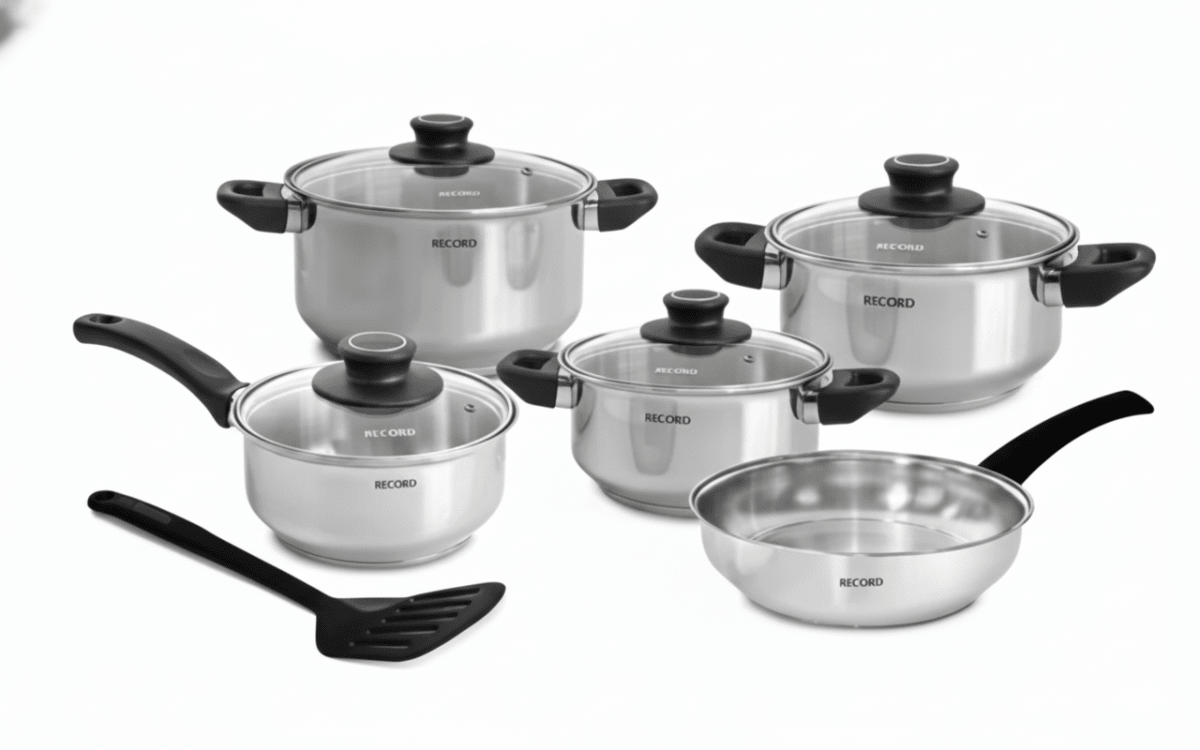 JGO De Ollas x10 GRAZIA PLUS Acero Inox Fondo Difusor Tapa Vidrio1