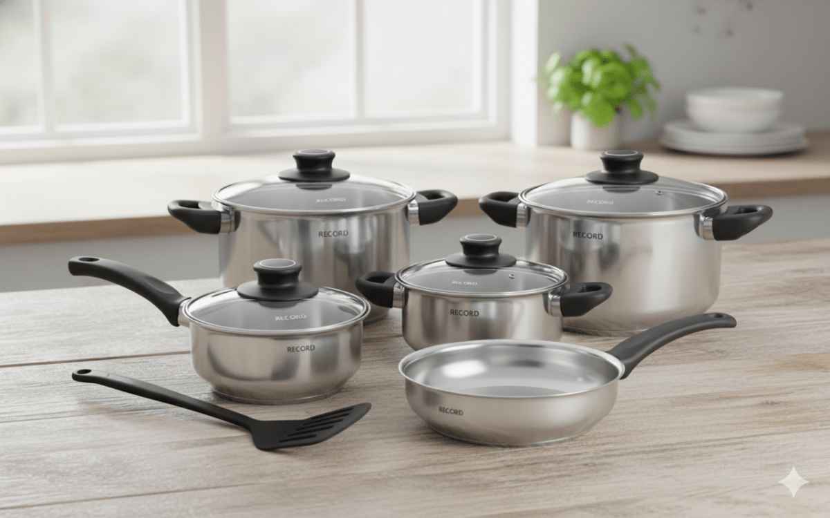 JGO De Ollas x10 GRAZIA PLUS Acero Inox Fondo Difusor Tapa Vidrio2