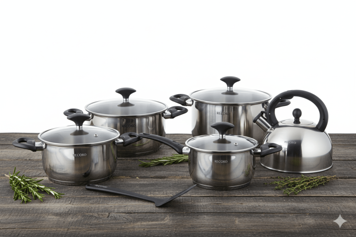 JGO OLLA ACERO INOX. T/VIDRIO EMMA X 11 PZ.2