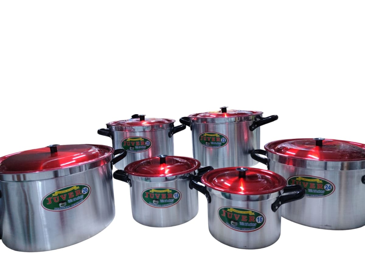 (5)OLLA ALUMINIO RECTA x 6 PZ COMERCIAL - JUVER1