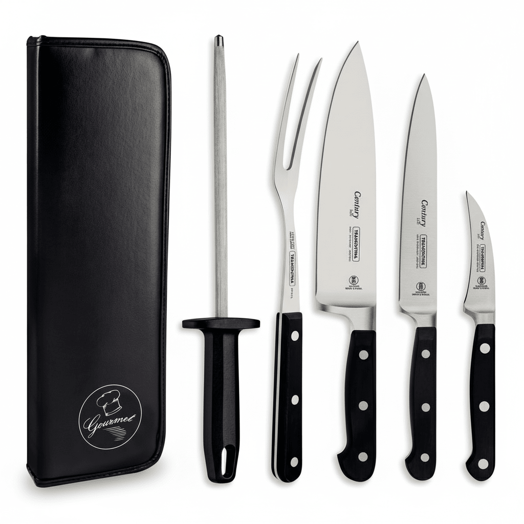 JUEGO CUCHILLOS - CENTURY - Estuche - TRAMONTINA1