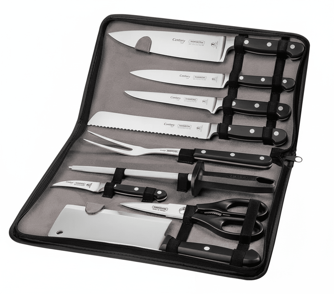 JUEGO CUCHILLOS CENTURY 10 piezas - Estuche - TRAMONTINA1