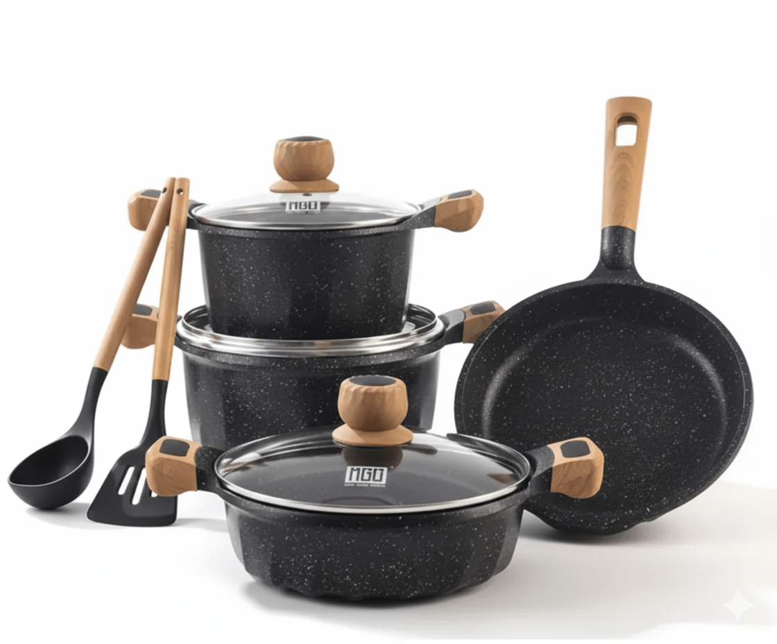 JUEGO de Ollas ROCA VOLCÁNICA 12 Pzs – SOLANGEL1