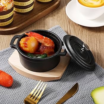 MINI CAZUELA (COCOTE) HIERRO FUNDIDO 10X5 CM -VICTORIA2